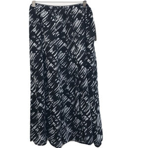 JM Collection Abstract Flare Skirt